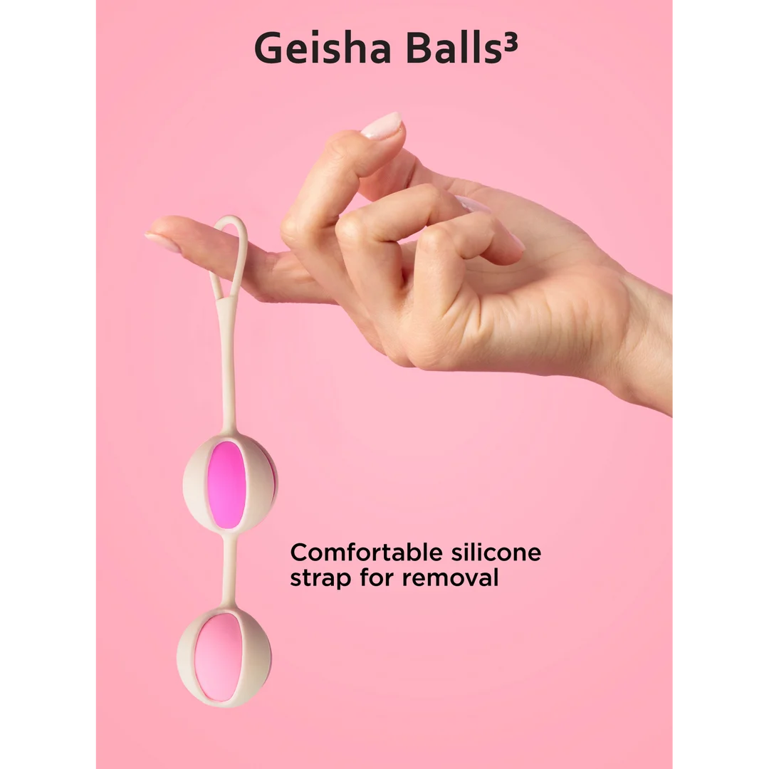 Beckenbodenkugeln – Geisha Balls 3 – Zuckerrosa – Bild 4
