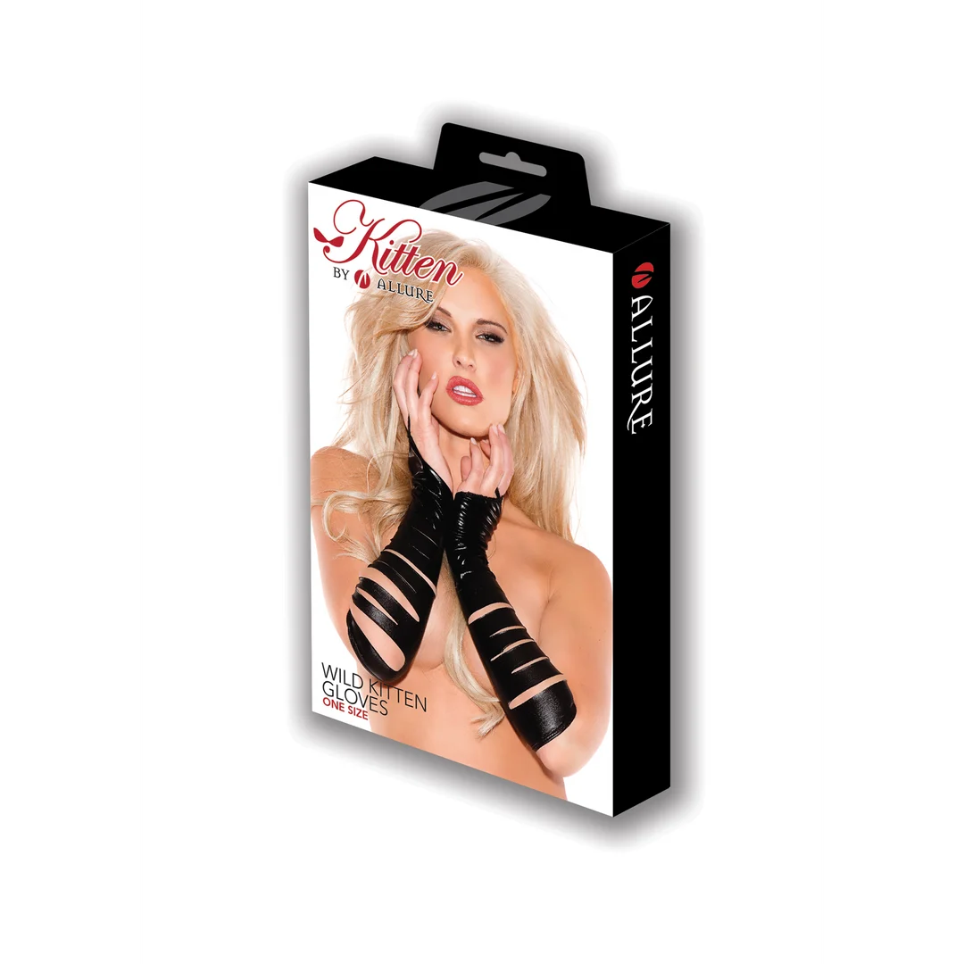 Wild Kitten schwarze Handschuhe in Wetlook – Bild 1