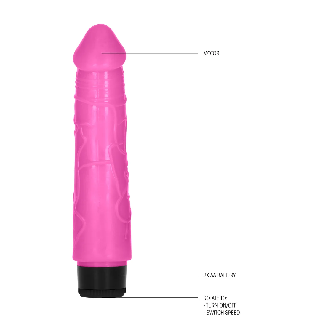 Realistischer Vibrator mit mehreren Geschwindigkeitsstufen – 8 / 20 cm GC by Shots – Bild 3