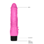 Realistischer Vibrator mit geriffelter Basis – 8 / 20 cm GC by Shots – Bild 3