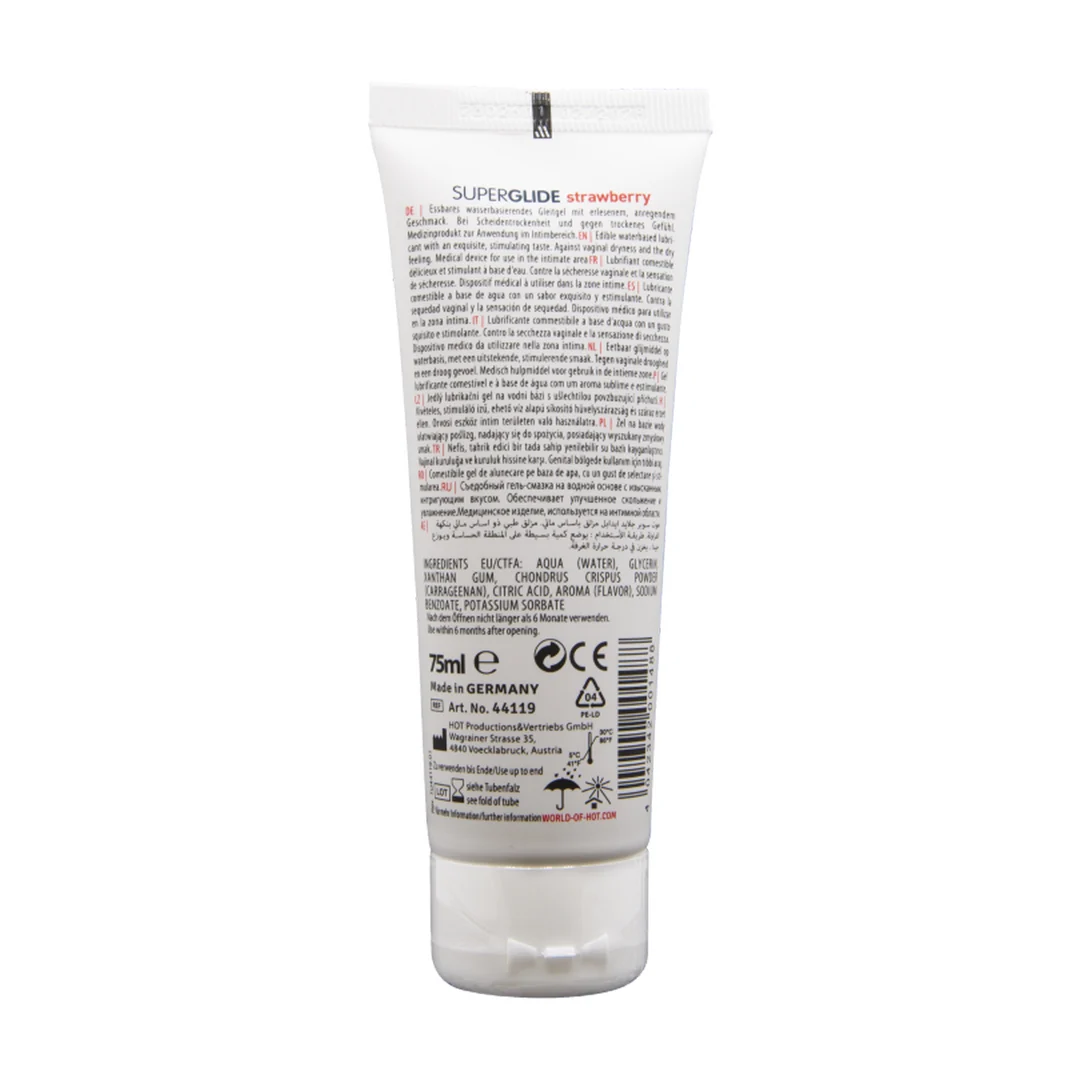 HOT Superglide essbares Gleitmittel mit Erdbeergeschmack – Bild 1