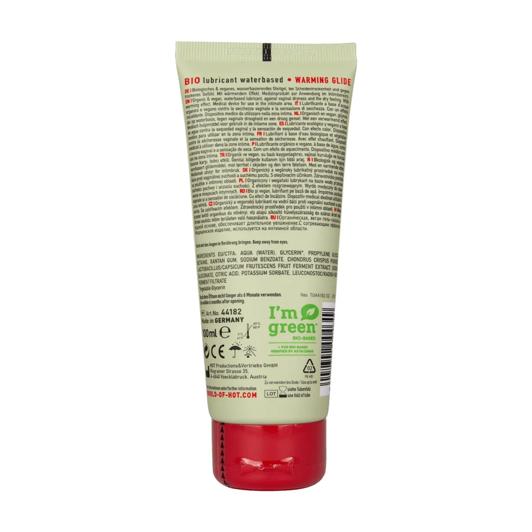 H-44182-5 Gleitgel auf Wasserbasis – wärmend – ohne Duftstoffe und Geschmack – 100 ml – Bild 1