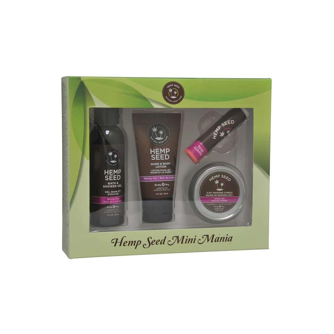 HSMM021I Hemp Seed Mini Mania Travel Set – Reiseset Skinny Dip – Geschlechtsneutral – Earthly Body – Bild 1