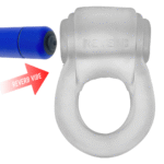 Vibrierender Cockring mit bequemem Sitz – Reverb Vibe Ring – Clear Ice / Blau – Bild 4
