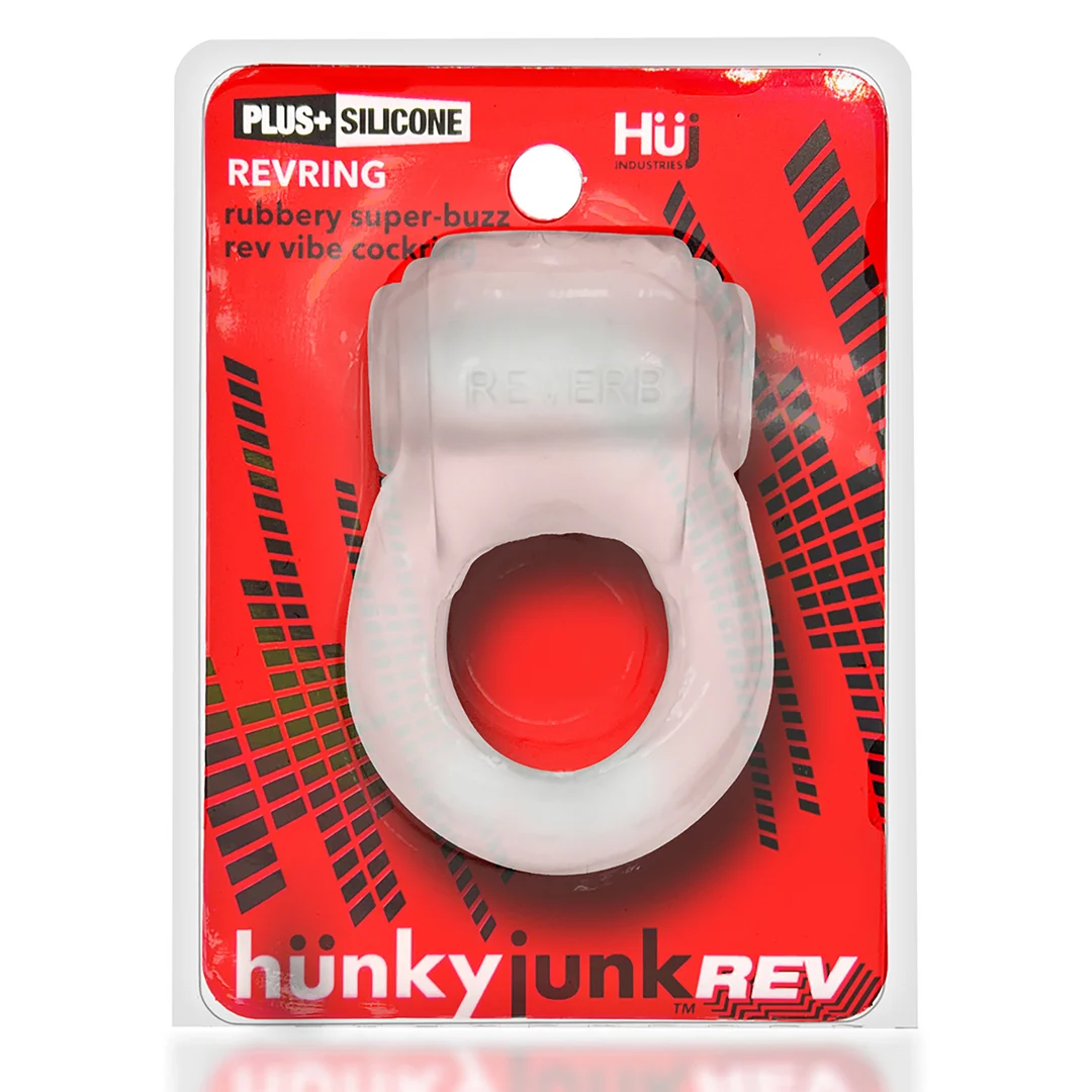HUJ-134-CLRICE-2 Vibrierender Cockring mit bequemem Sitz – Reverb Vibe Ring – Clear Ice / Blau – Bild 1