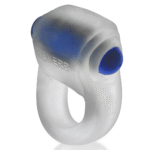 Vibrierender Cockring mit bequemem Sitz – Reverb Vibe Ring – Clear Ice / Blau – Bild 2