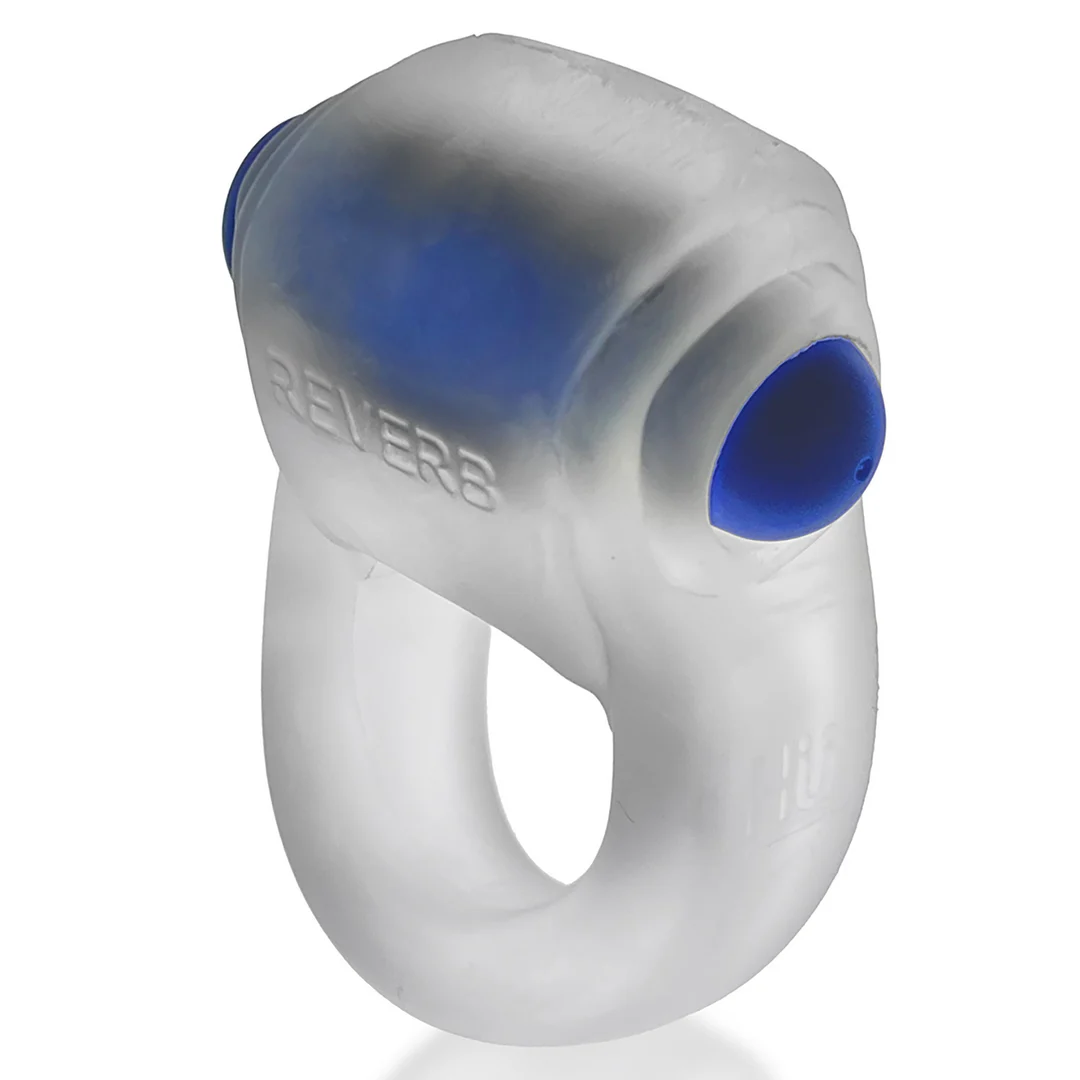 Vibrierender Cockring mit bequemem Sitz – Reverb Vibe Ring – Clear Ice / Blau – Bild 2