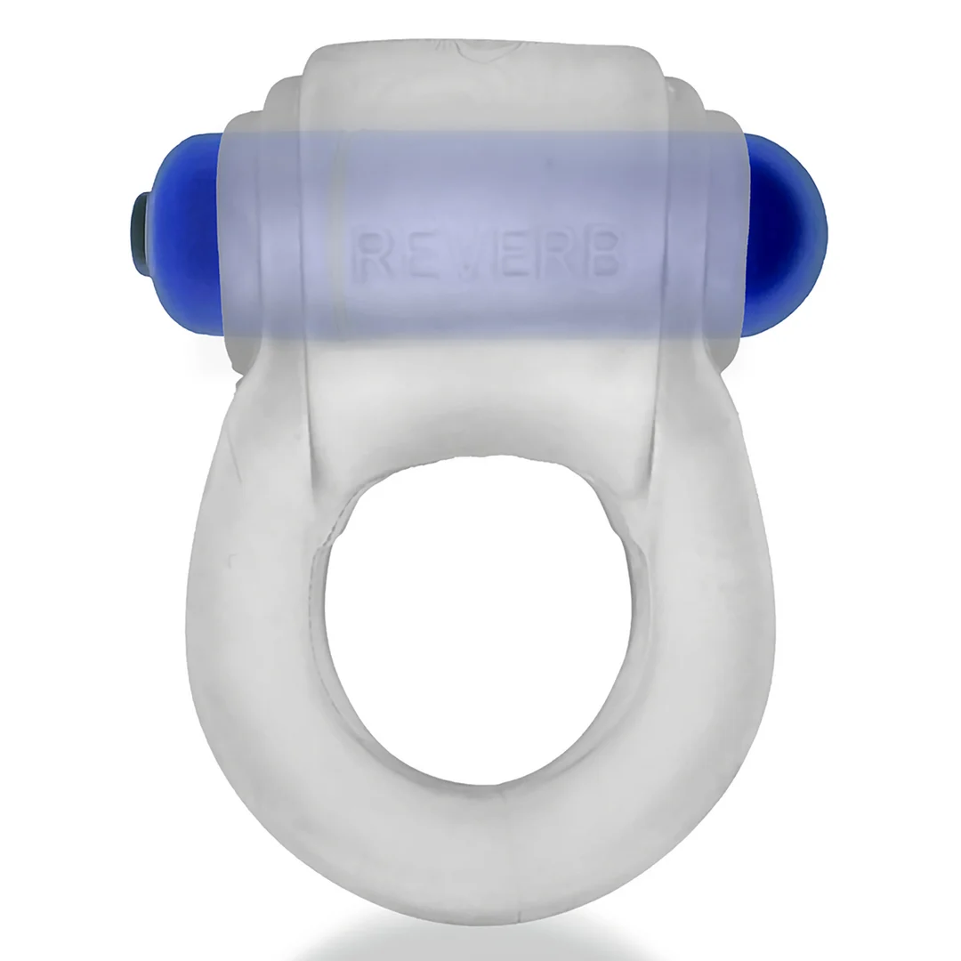 Vibrierender Cockring mit bequemem Sitz – Reverb Vibe Ring – Clear Ice / Blau – Bild 5