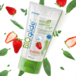 Gleitgel mit Geschmack – Vegan und 100 % natürlich – Erdbeere – 80 ml – BIOglide