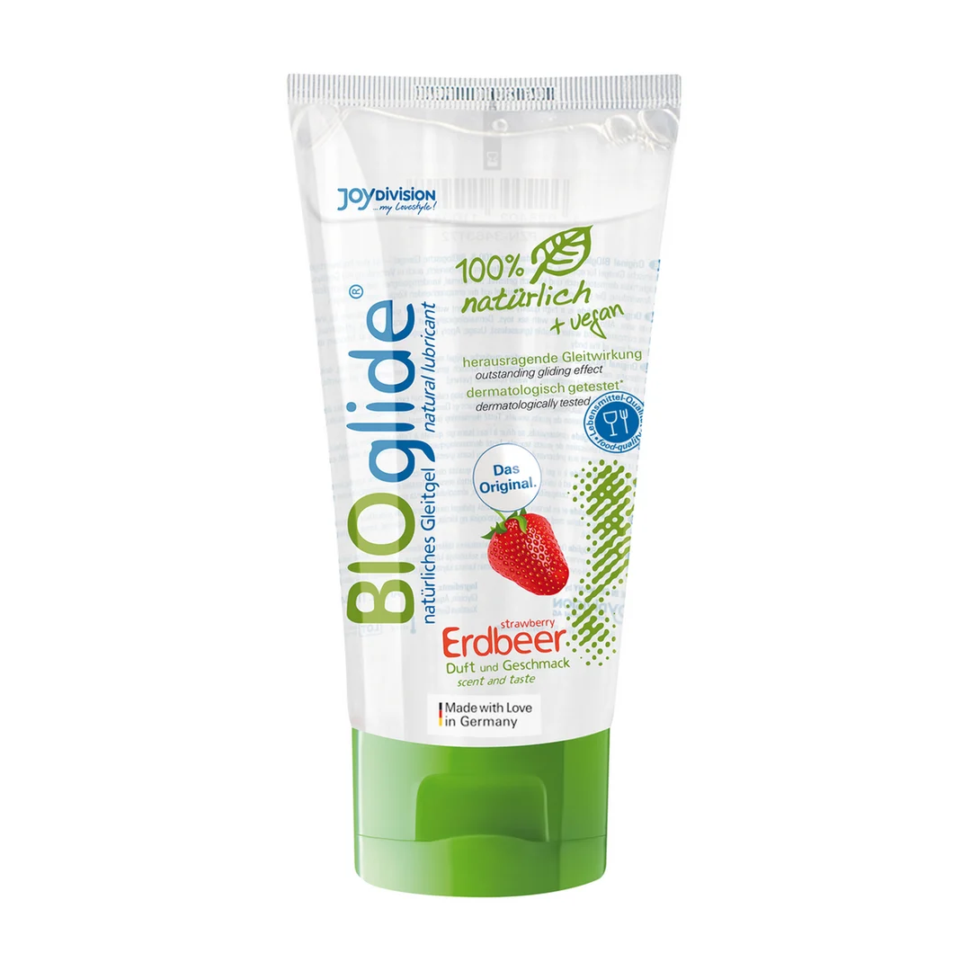 Gleitgel mit Geschmack – Vegan und 100 % natürlich – Erdbeere – 80 ml – BIOglide – Bild 2