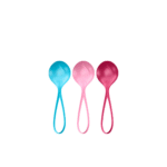 Einstiegsset für Männer mit schrittweiser Steigerung – Beckenbodentrainer Balls – Kegel Balls – 3 Stück – Türkis/Rot/Rosa – Bild 4