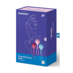 Einstiegsset für Männer mit schrittweiser Steigerung – Beckenbodentrainer Balls – Kegel Balls – 3 Stück – Türkis/Rot/Rosa