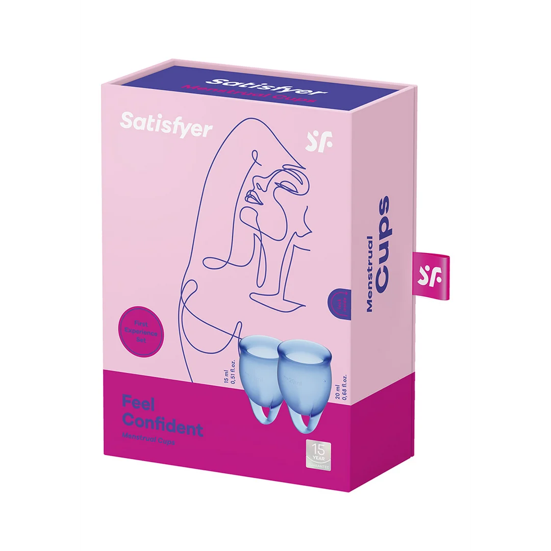 Menstruationstassen – Zweierset (15 ml und 20 ml), transparent – Tester – Bild 4