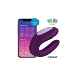 Duo Vibrator mit bequemer Passform – Double Joy – Partnervibrator – Violett – Bild 5