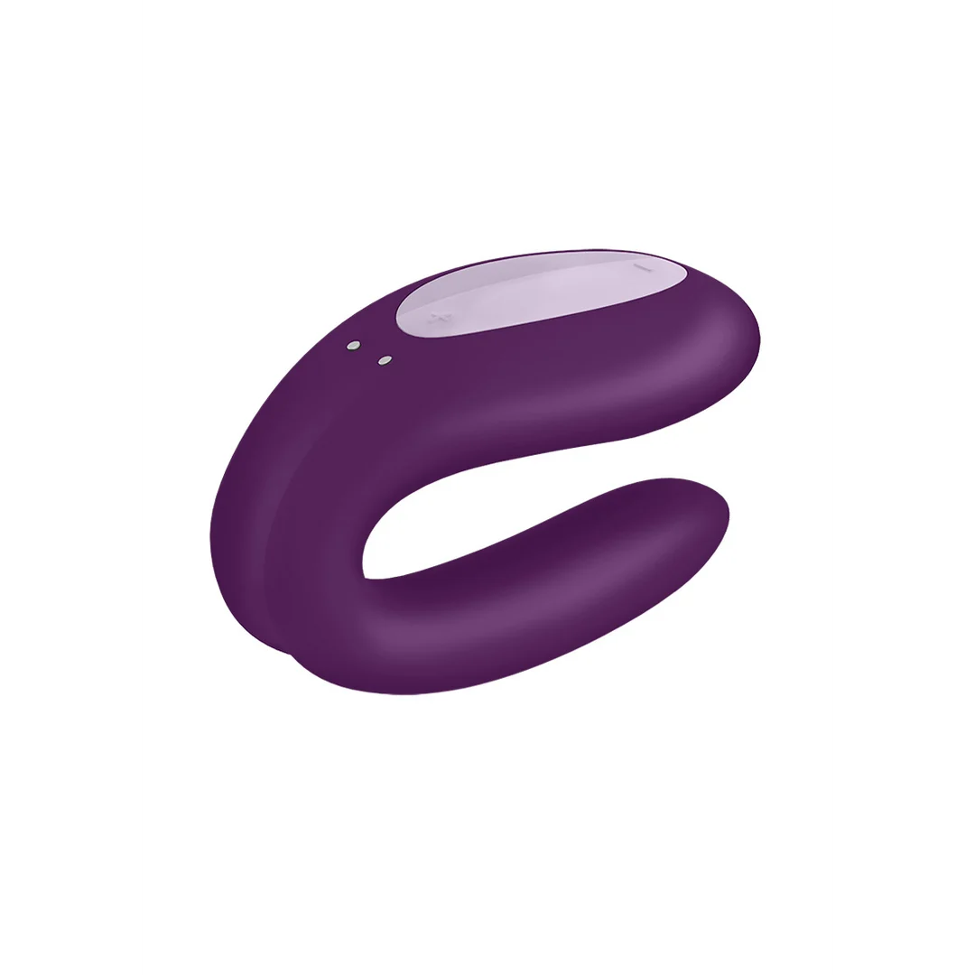 Duo Vibrator mit bequemer Passform – Double Joy – Partnervibrator – Violett – Bild 2