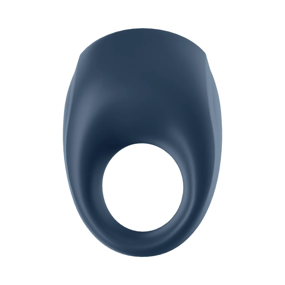 Vibrierender Cockring mit weichem Silikonring – Strong One – Vibrierender Cockring – Blau – Bild 4