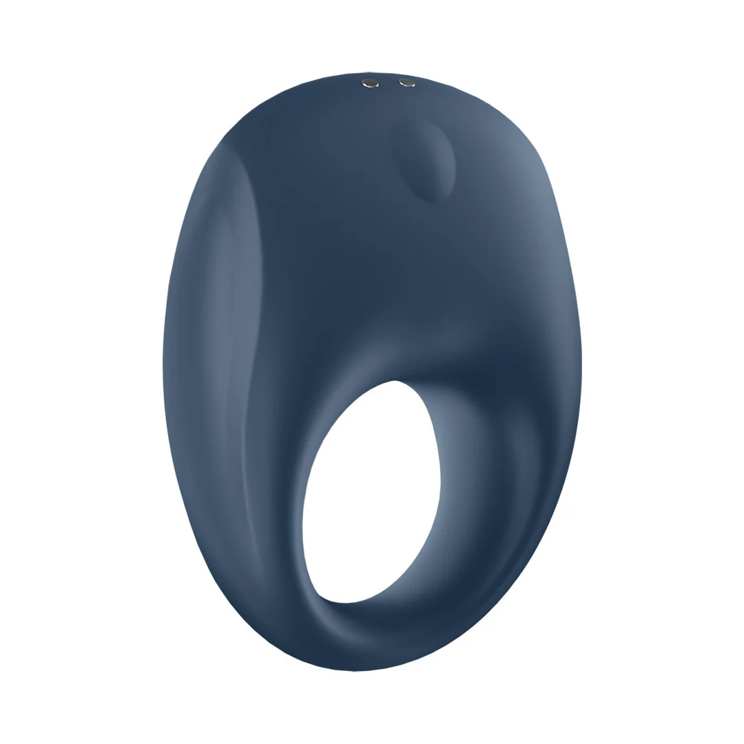 Vibrierender Cockring mit weichem Silikonring – Strong One – Vibrierender Cockring – Blau – Bild 5