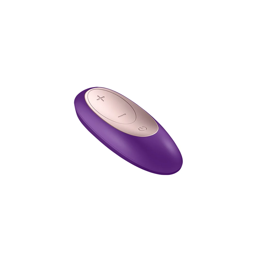 Duo Vibrator mit Fernbedienung: Double Plus Remote Partner Vibrator, Lila – Bild 3