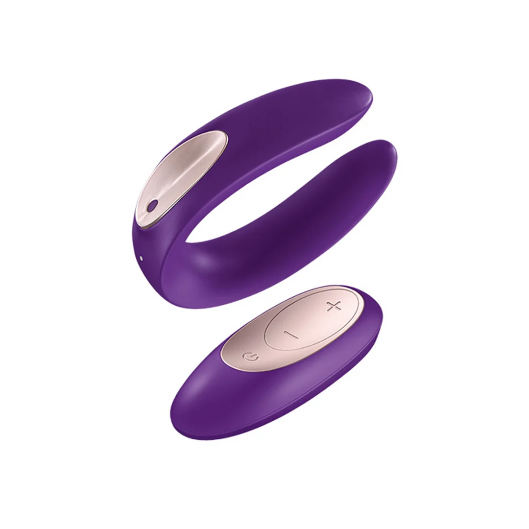 Duo Vibrator mit Fernbedienung: Double Plus Remote Partner Vibrator, Lila – Bild 6