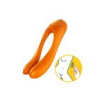 Satisfyer Candy Cane Fingervibrator, orange – Bild 5