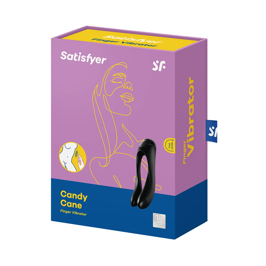 Satisfyer Candy Cane Fingervibrator, orange – Bild 7