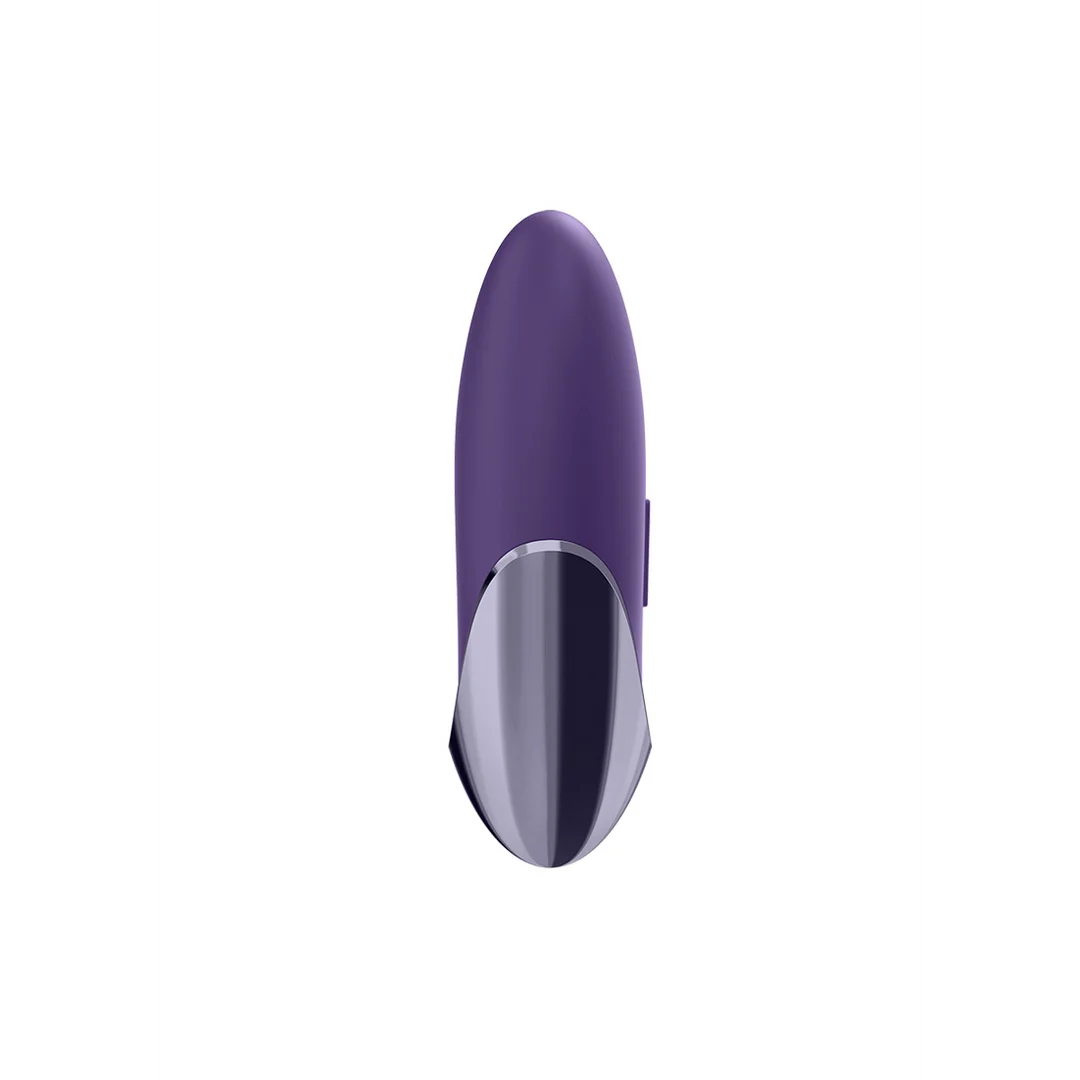 Satisfyer Lay on Vibrator aus superweichem Silikon – Violet/Brass – Bild 3