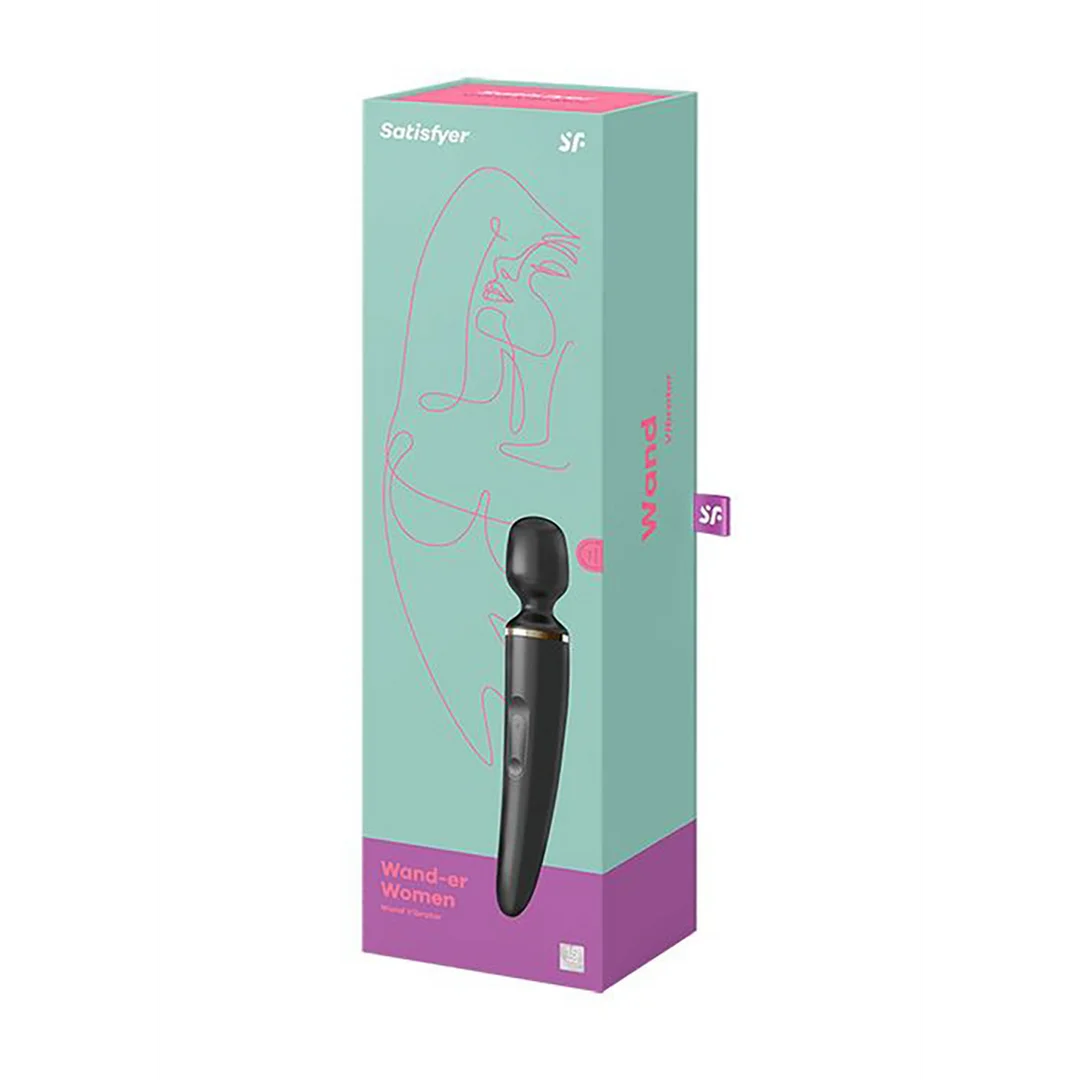 J2018-47-1-2 Satisfyer Wandvibrator – Ganzkörpermassage – Satisfyer Schwarz/Gold – Bild 1