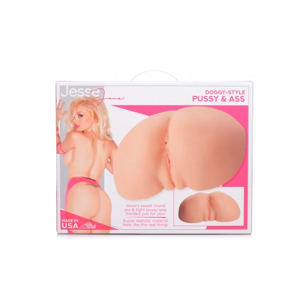 JJ102-2 Vaginalmasturbator mit geripptem Innenleben – Doggy Style – Bild 1