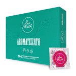 Aromatisierte Kondome mit Schokolade, Erdbeere und Banane, 144 Stück, Love Match – Bild 2