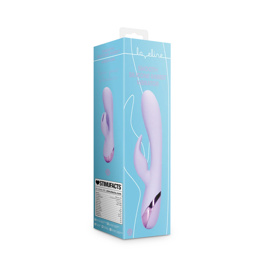 LOVE002PUR-2 Loveline by Shots Rabbit Vibrator in Lavendel – Bild 1