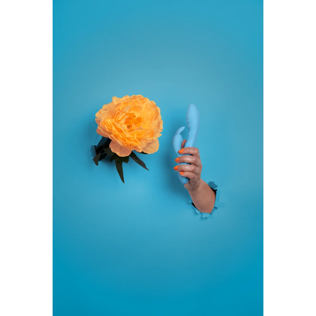 Loveline gerippter Silikon Rabbit Vibrator – Bild 6