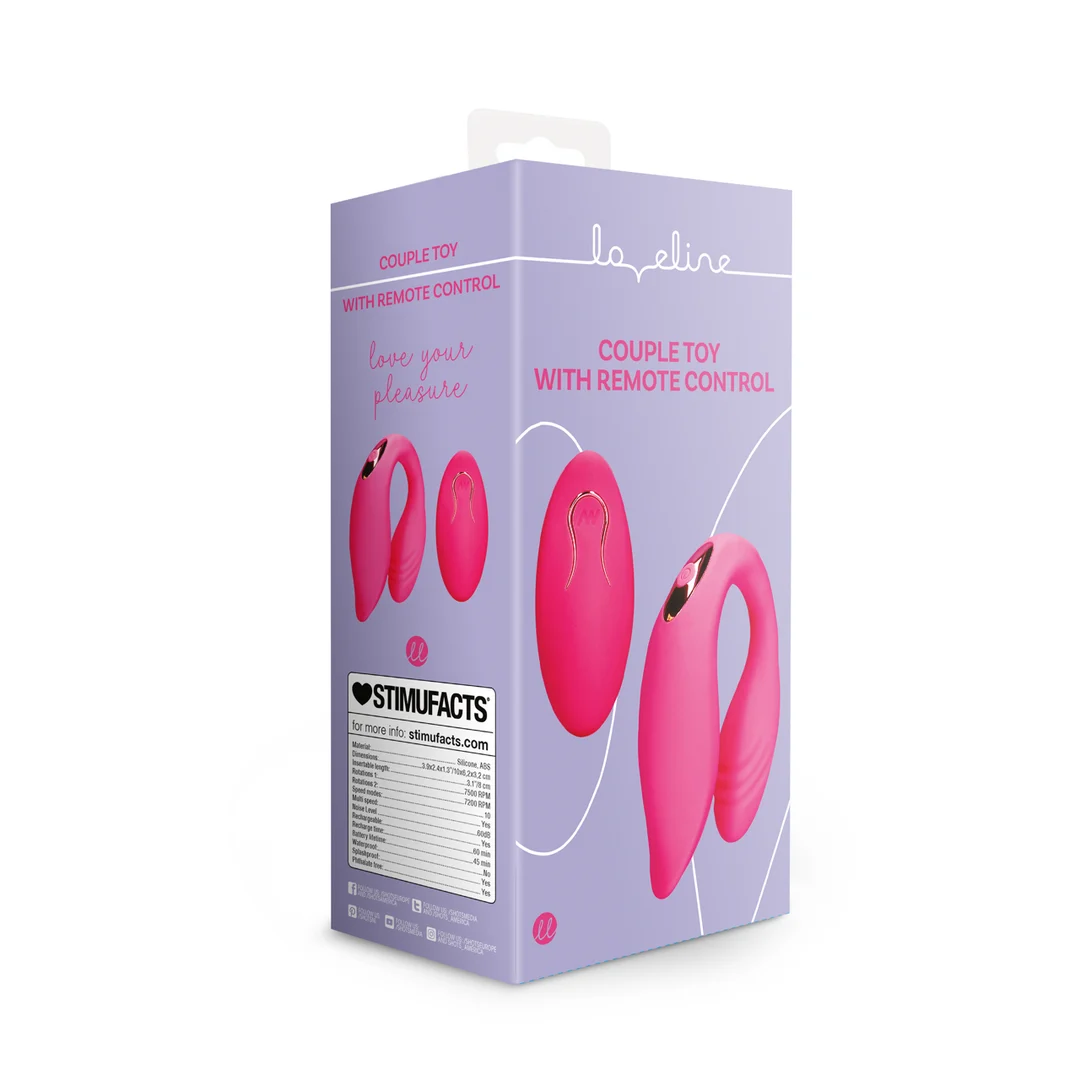LOVE035PNK-2 Loveline Partnervibrator mit Fernbedienung – Bild 1
