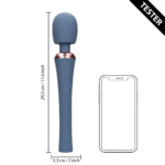 Massagestab mit vibrationsfreiem Griff für komfortable Kontrolle, Blue Nova, Loveline by Shots – Bild 4