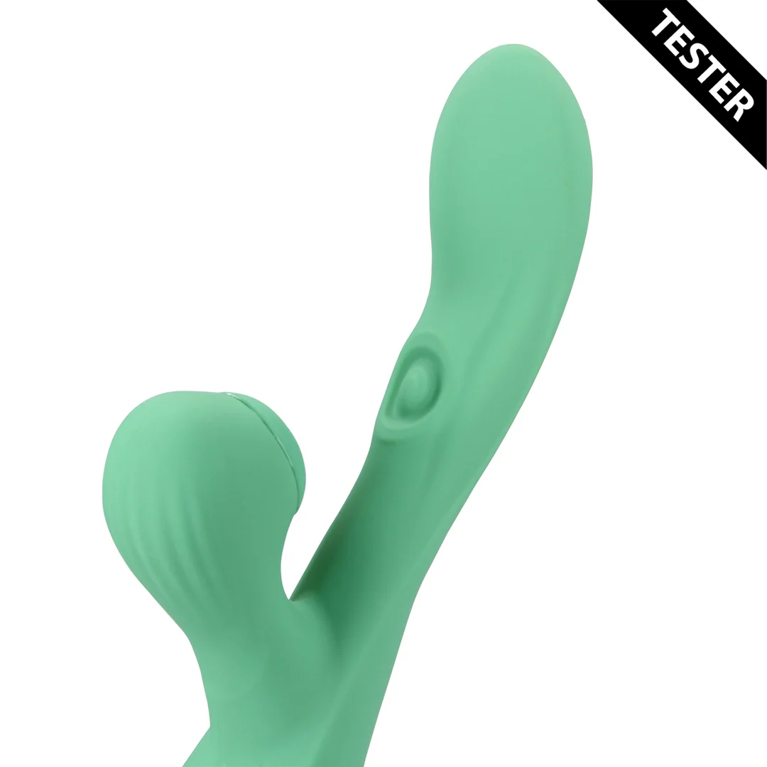Duo Vibrator mit pulsierenden Luftwellen – Tester (Name) Loveline by Shots – Bild 3