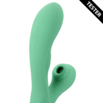 Duo Vibrator mit pulsierenden Luftwellen – Tester (Name) Loveline by Shots – Bild 4