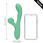 Duo Vibrator mit pulsierenden Luftwellen – Tester (Name) Loveline by Shots – Bild 5