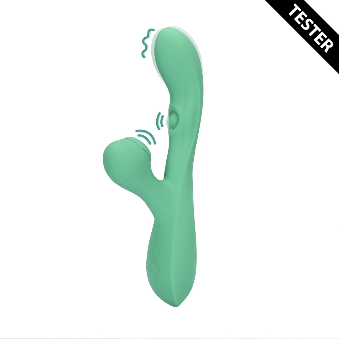 Duo Vibrator mit pulsierenden Luftwellen – Tester (Name) Loveline by Shots – Bild 6