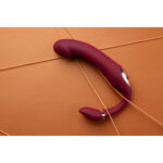 Loveline biegsamer vibrierender Strapless Strap on Merlot Grape – Bild 6