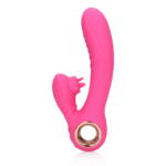 Rabbit Vibrator mit beweglicher Zunge und Wärmefunktion – Loveline by Shots Exuberant Pink Loveline by Shots – Bild 11