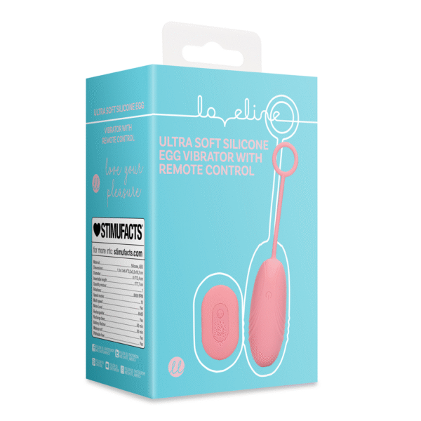 Loveline Ultra Soft Vibrator in Ei Form mit Fernbedienung