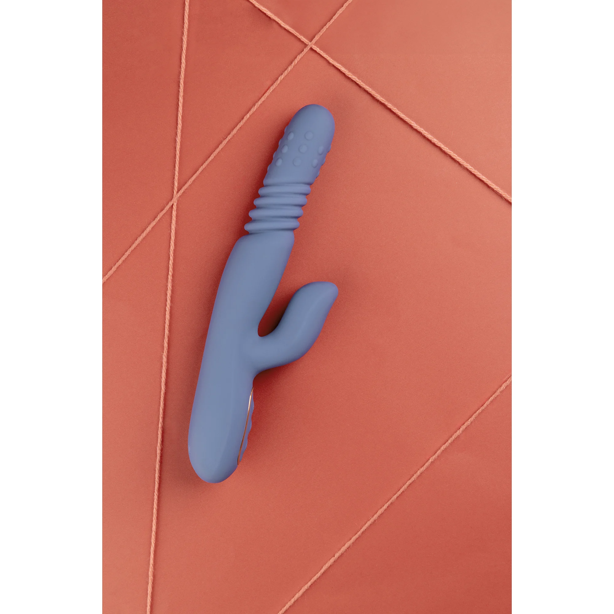 Rabbit Vibrator mit stoßendem Schaft und rotierenden Perlen, Loveline by Shots, blau Loveline by Shots – Bild 11