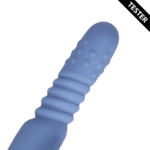 Rabbit Vibrator mit stoßendem Schaft und rotierenden Perlen, Loveline by Shots, blau Loveline by Shots – Bild 3