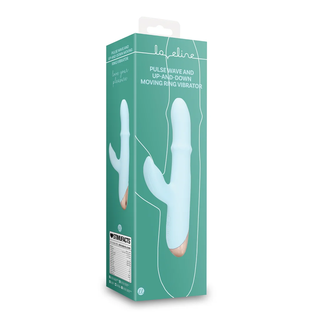 Loveline Pulse Wave Ringvibrator Arctic Blue – Bild 1