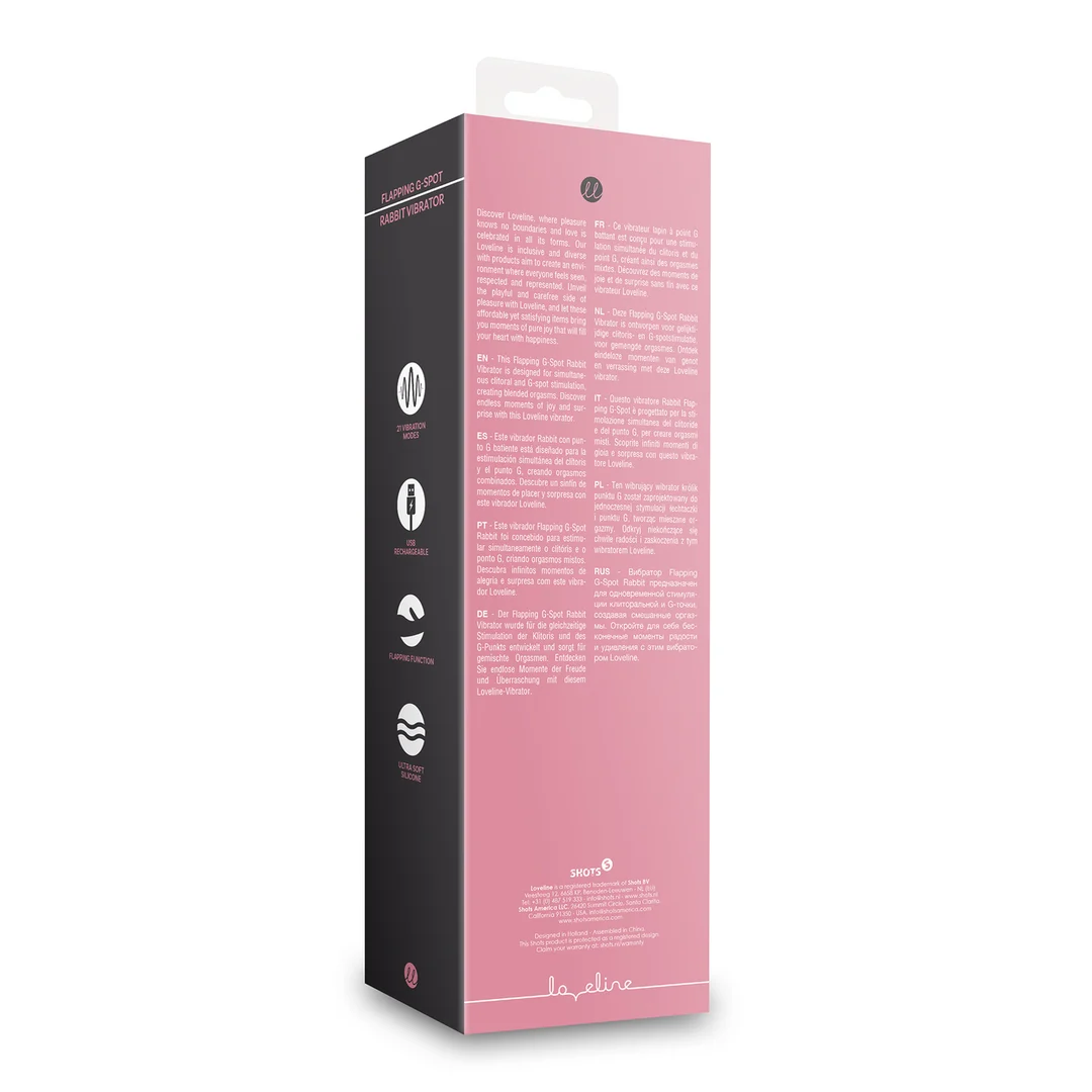 G Punkt Vibrator mit Flapperfunktion, Tester Loveline by Shots – Bild 8