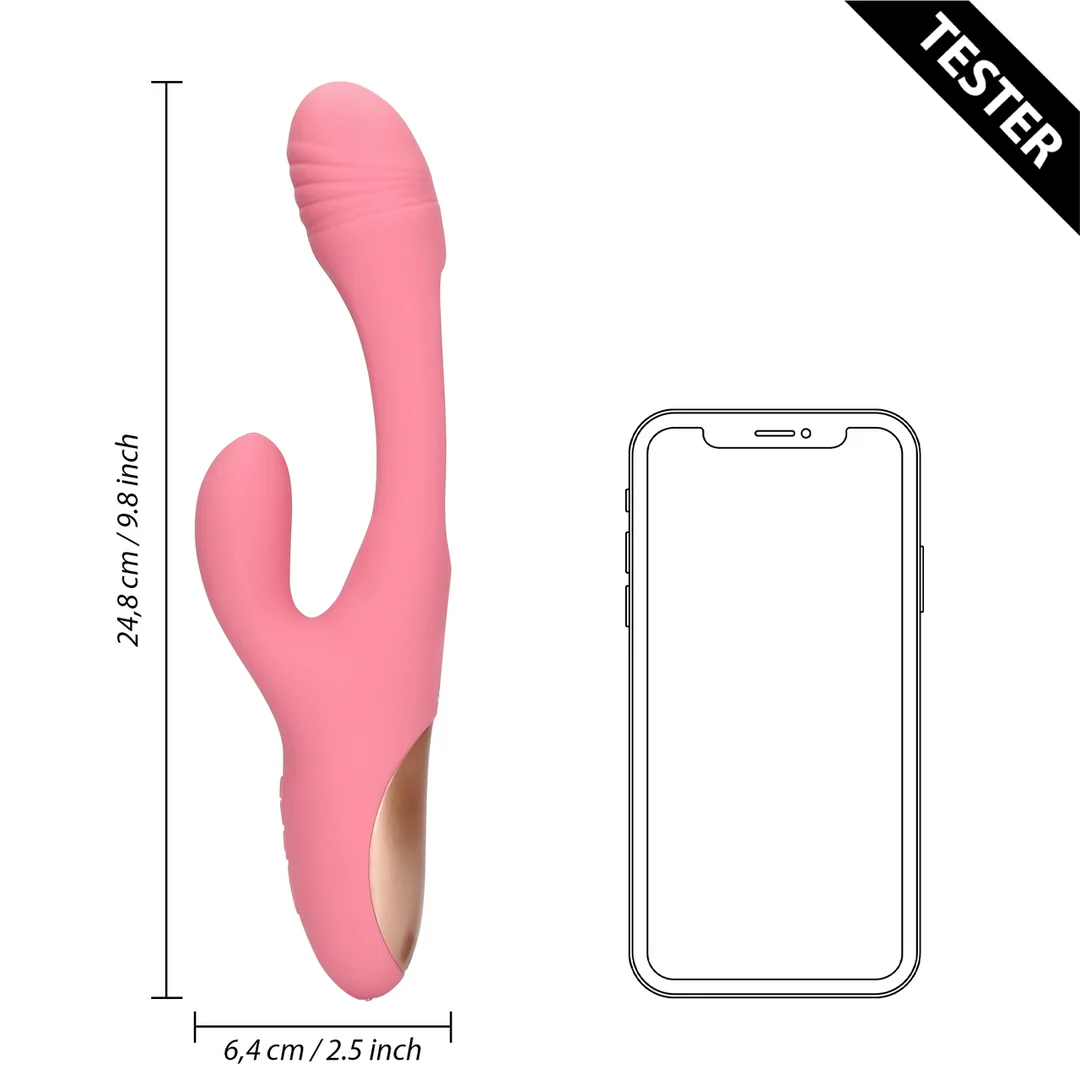 G Punkt Vibrator mit Flapperfunktion, Tester Loveline by Shots – Bild 5
