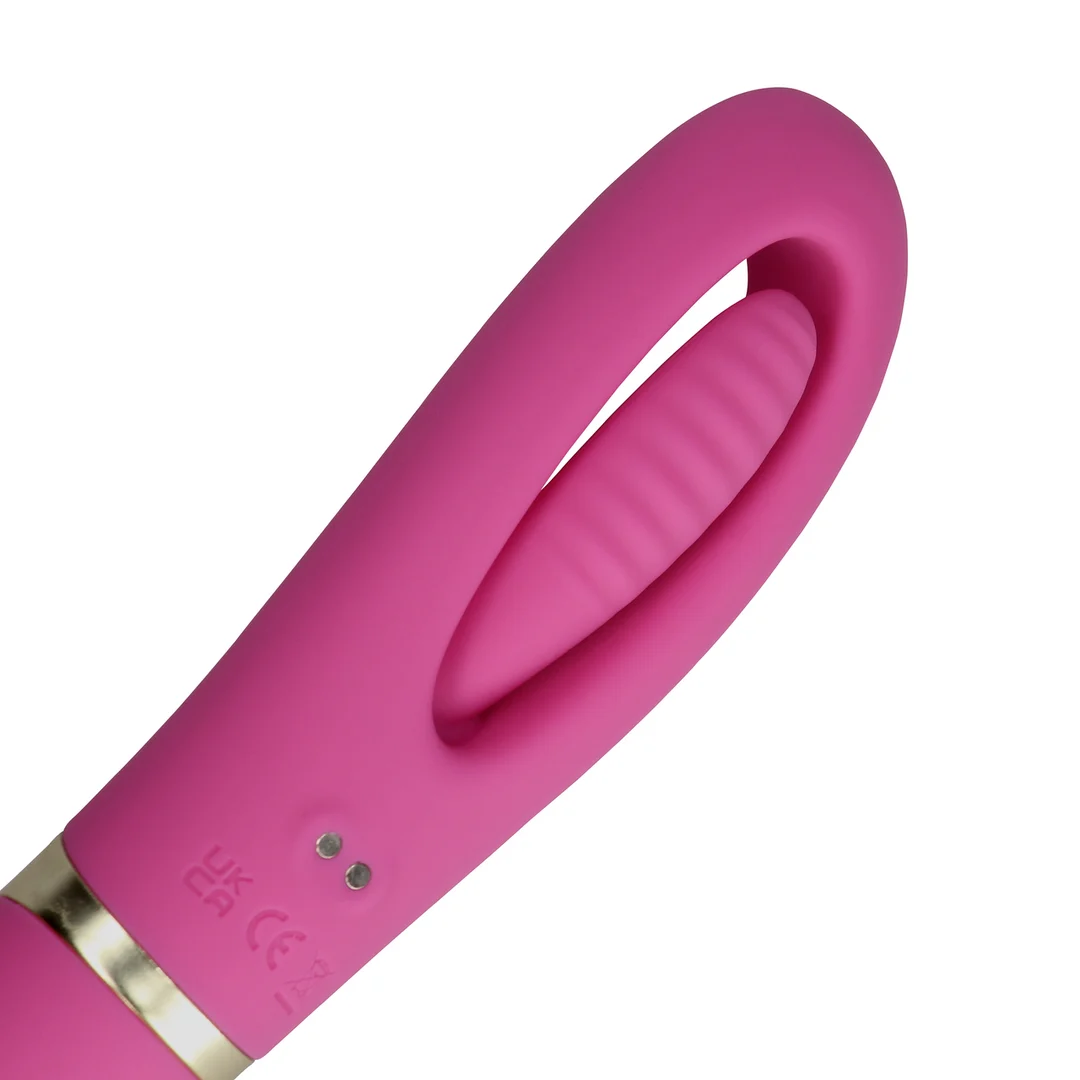 Loveline doppelseitiger Flapper und G Punkt Vibrator rosa – Bild 6