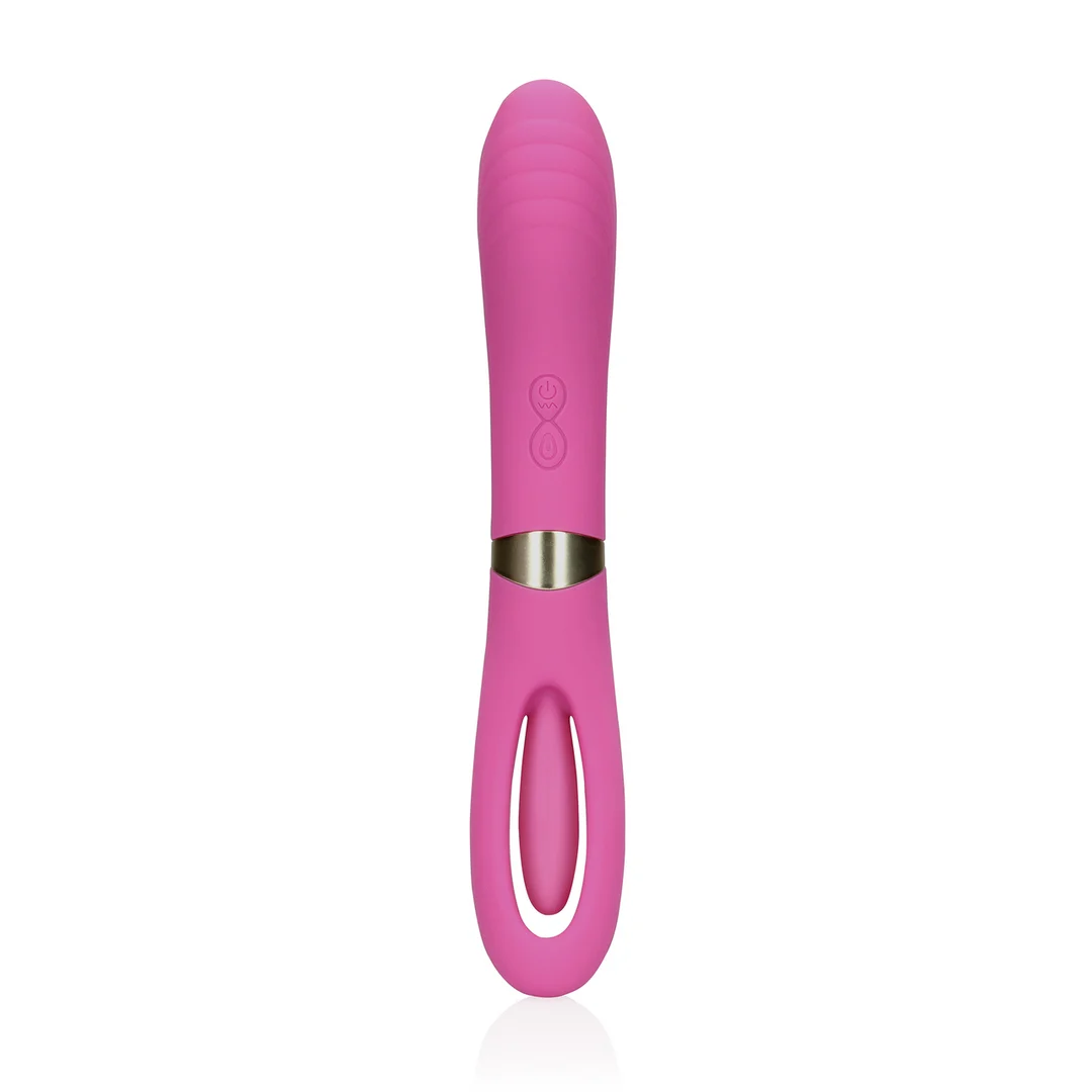 Loveline doppelseitiger Flapper und G Punkt Vibrator rosa – Bild 4