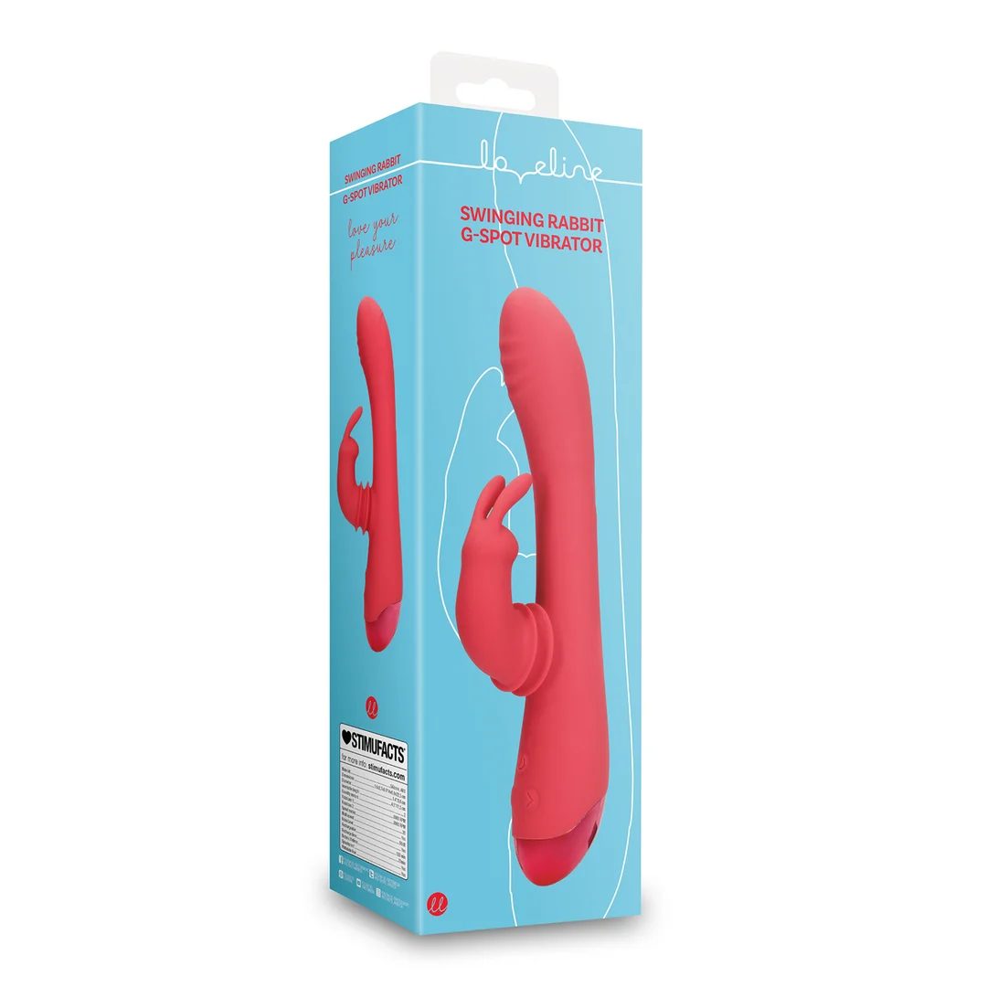 Rabbit Vibrator mit Swinging Funktion – Loveline by Shots Brighto Red Rabbit Vibrator Loveline by Shots – Bild 7