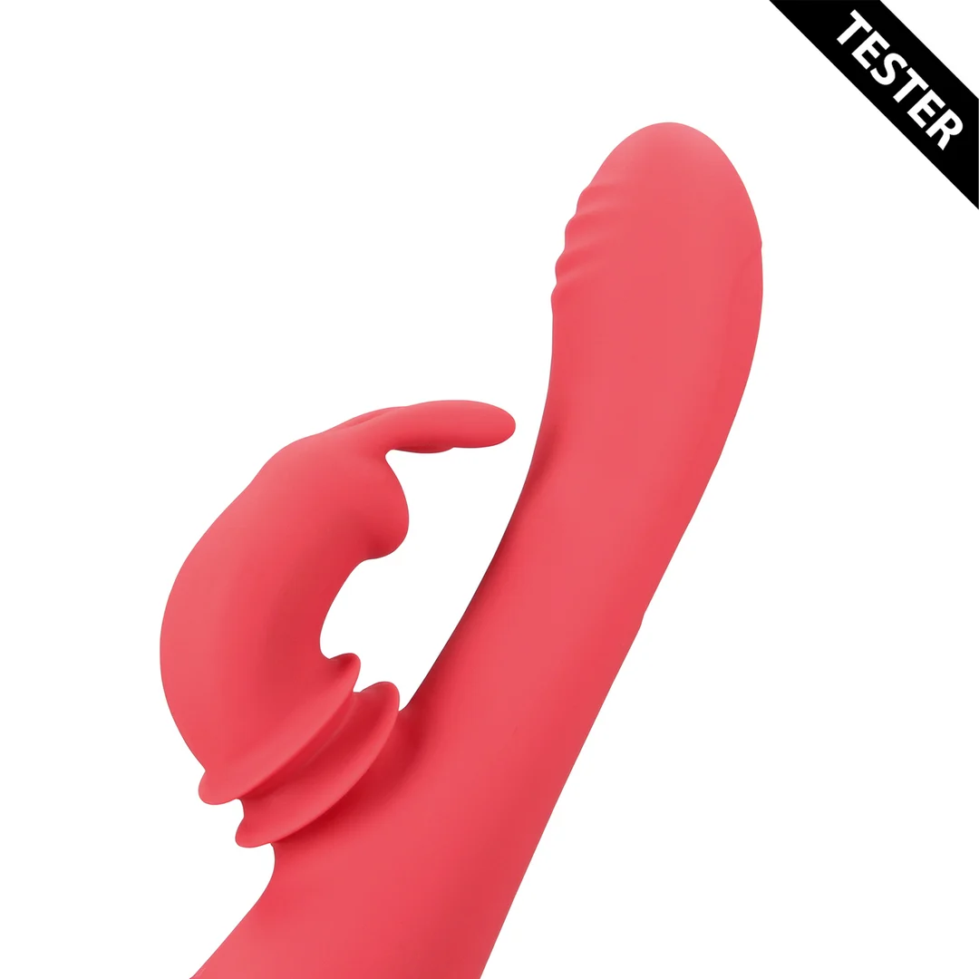 Rabbit Vibrator mit Swinging Funktion – Loveline by Shots Brighto Red Rabbit Vibrator Loveline by Shots – Bild 4