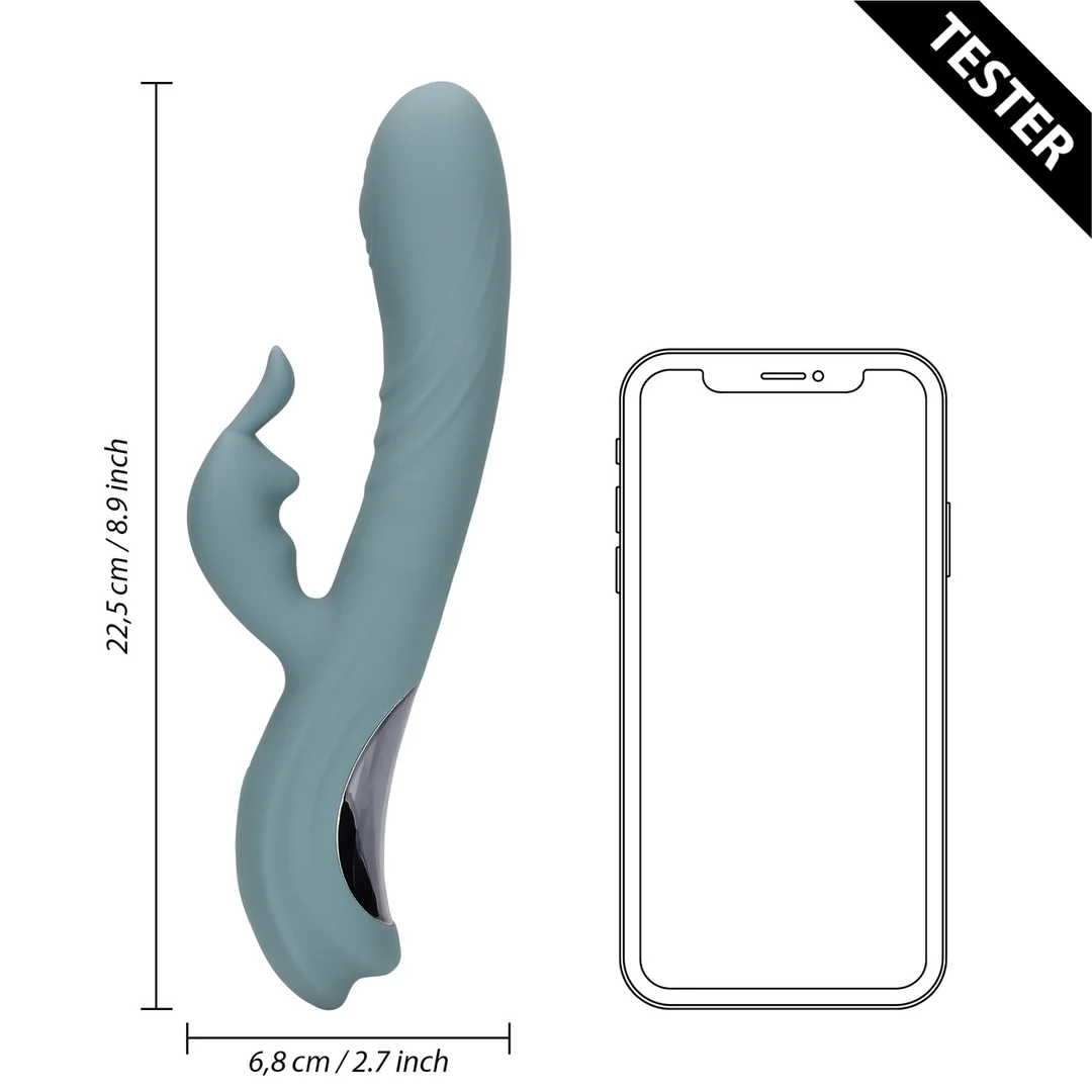 Duo Vibrator mit Fingering Motion Funktion – Tester Loveline by Shots – Bild 5